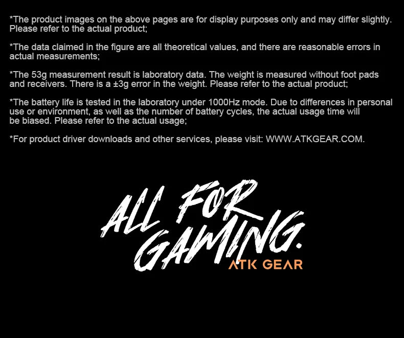 ATK Dragonfly A9 Ultra Wireless Gaming Mouse, Ultra-Lightweight Tri-Mode Ergonomic Gaming Mouse with Dual 8K Polling Rate, PAW3395/3950 Sensor