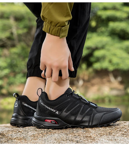 Men's Hiking Shoes Waterproof Non-slip All-terrain Outdoor Sports Shoes Hiking Camping Tactical Training Shoes Bicycle Shoes