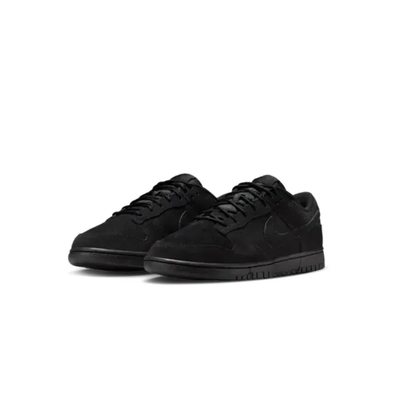 Nike Dunk Leather Retro SE Versatile, Comfortable, Shock Absorbed, Low Top Board Shoes for Men and Women, Black IB6651-001