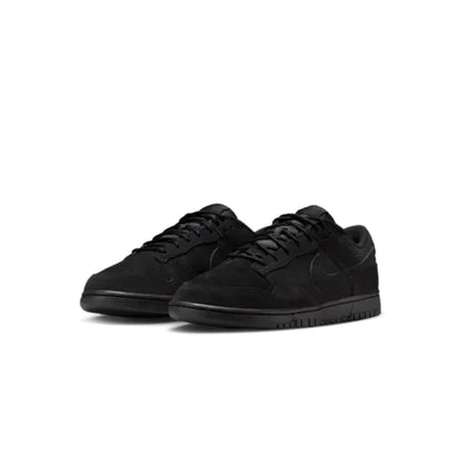 Nike Dunk Leather Retro SE Versatile, Comfortable, Shock Absorbed, Low Top Board Shoes for Men and Women, Black IB6651-001