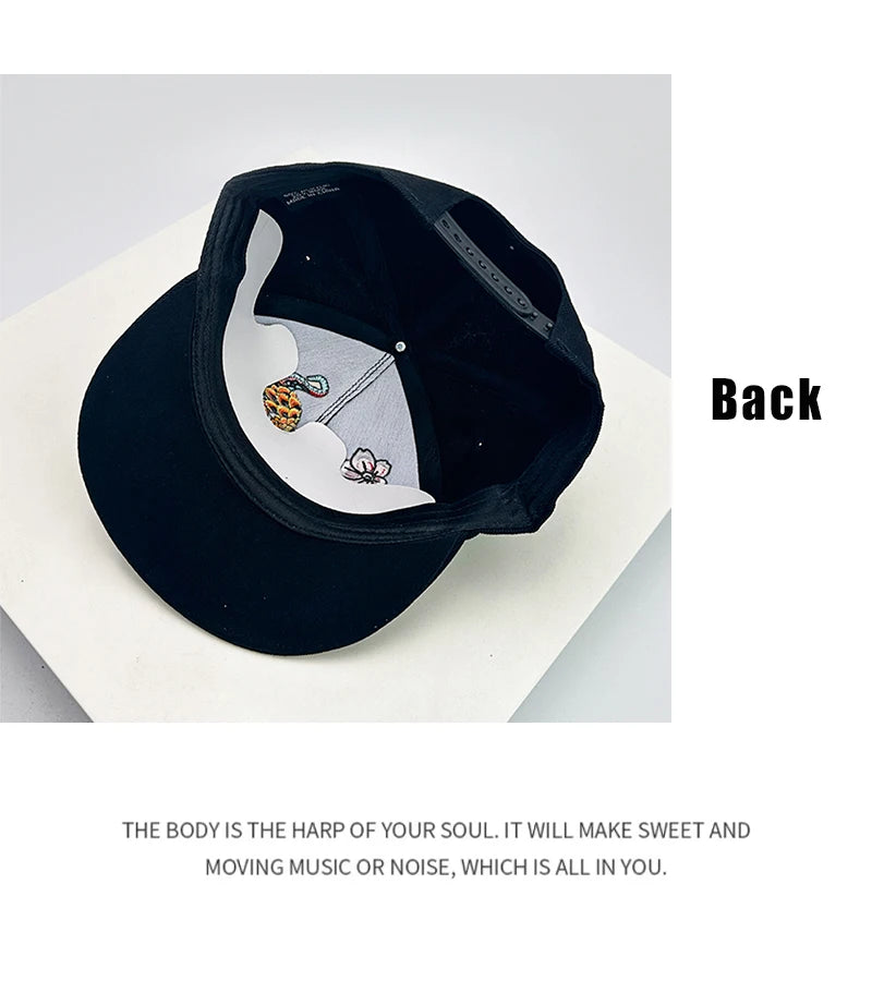 China Chic Pattern Embroidery Baseball Hats Breathable New Unisex Ethnic Style Peaked Caps Versatile Sunshade Hip Hop Fashion