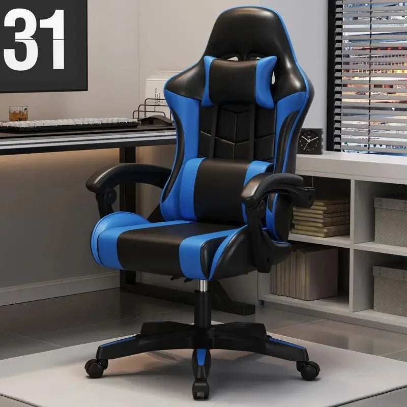 Ergonomic Gaming Chair for Home Office Long Hours Streamers Adjustable Reclining Lightweight Durability