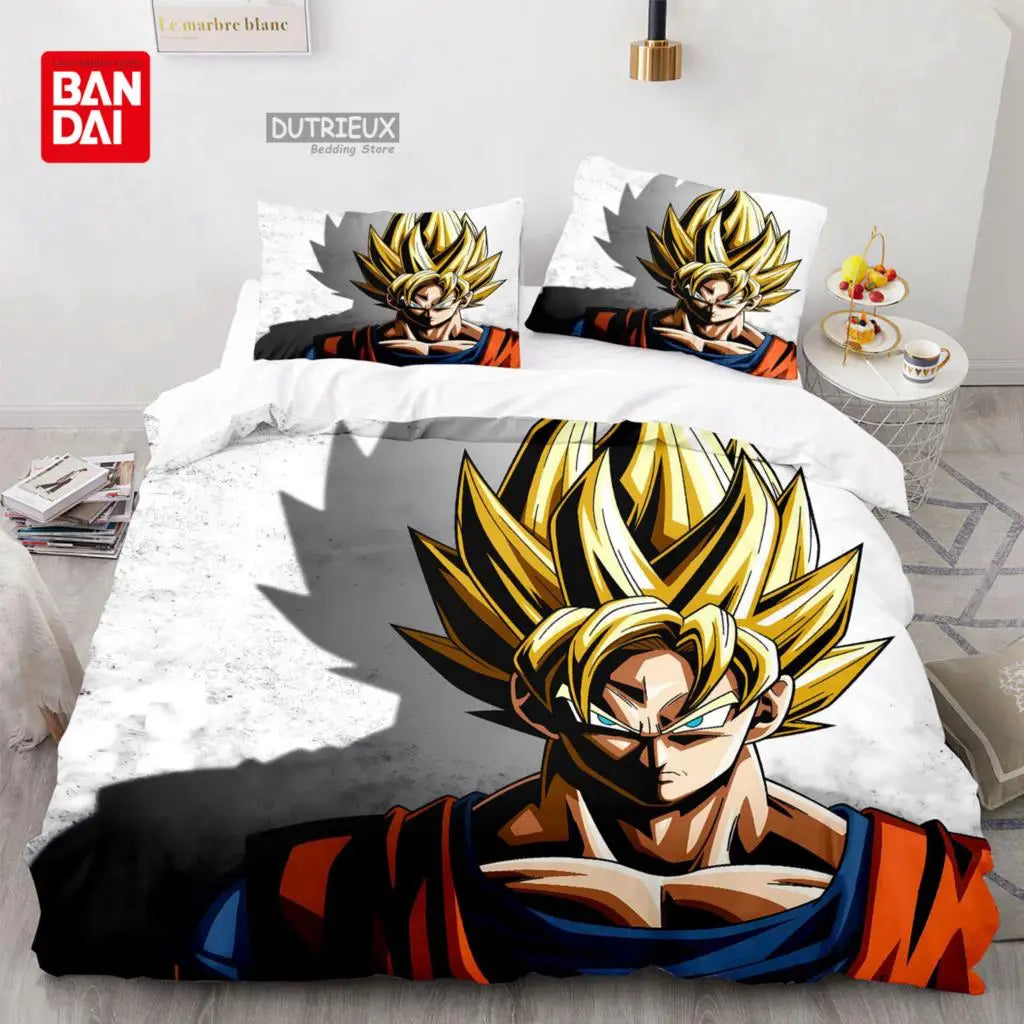 Dragon Ball-sengesæt Anime Goku dynebetræk, dyne og sengetøj Single Twin Full Queen Size 3D gave til børn, voksne og drenge