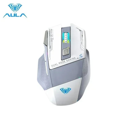AULA SC550 Wireless Gaming Mouse Dual-mode Rechargeable Luminous Mechanical gaming mouse for Desktop/laptop E-sports USB Mouse