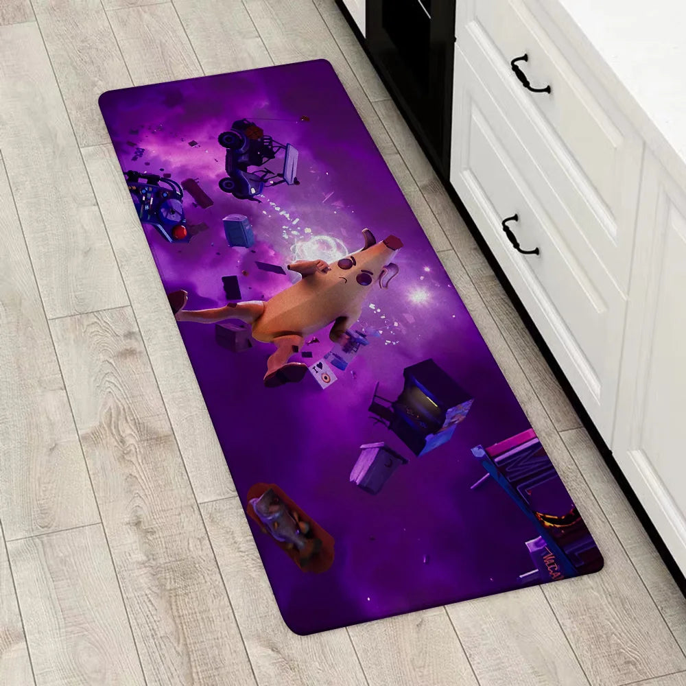 Capacho de Entrada Fortnites, Jogo Popular, Tapete Antiderrapante para Cozinha, Sala de Estar, Varanda e Casa de Banho, Tapete de Chão