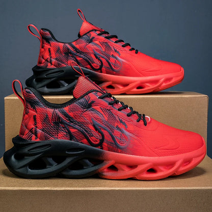 Men Running Shoes Breathable Mesh Sports Shoes Cushion Casual Sneakers Lightweight Comfortable Tennis Shoes﻿ Athletic Footwear