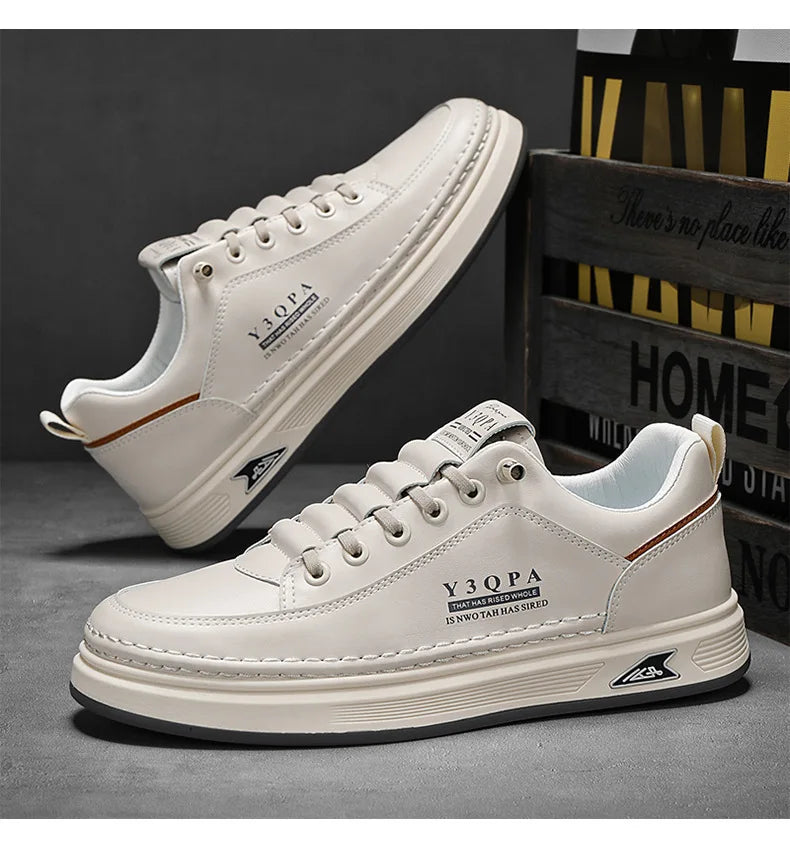 Modieuze casual zomerrijschoenen voor heren, sportieve instaploafers, veelzijdig, comfortabel, ademend, slijtvast leer -..