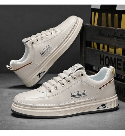 Modieuze casual zomerrijschoenen voor heren, sportieve instaploafers, veelzijdig, comfortabel, ademend, slijtvast leer -..