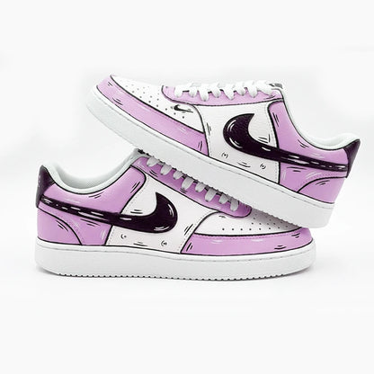 Custom Sneakers Custom Sneakers NIKE COURT VISION  Messy Line Design Couple Matching Shoes Unisex Low-Top Skate  retro shoes