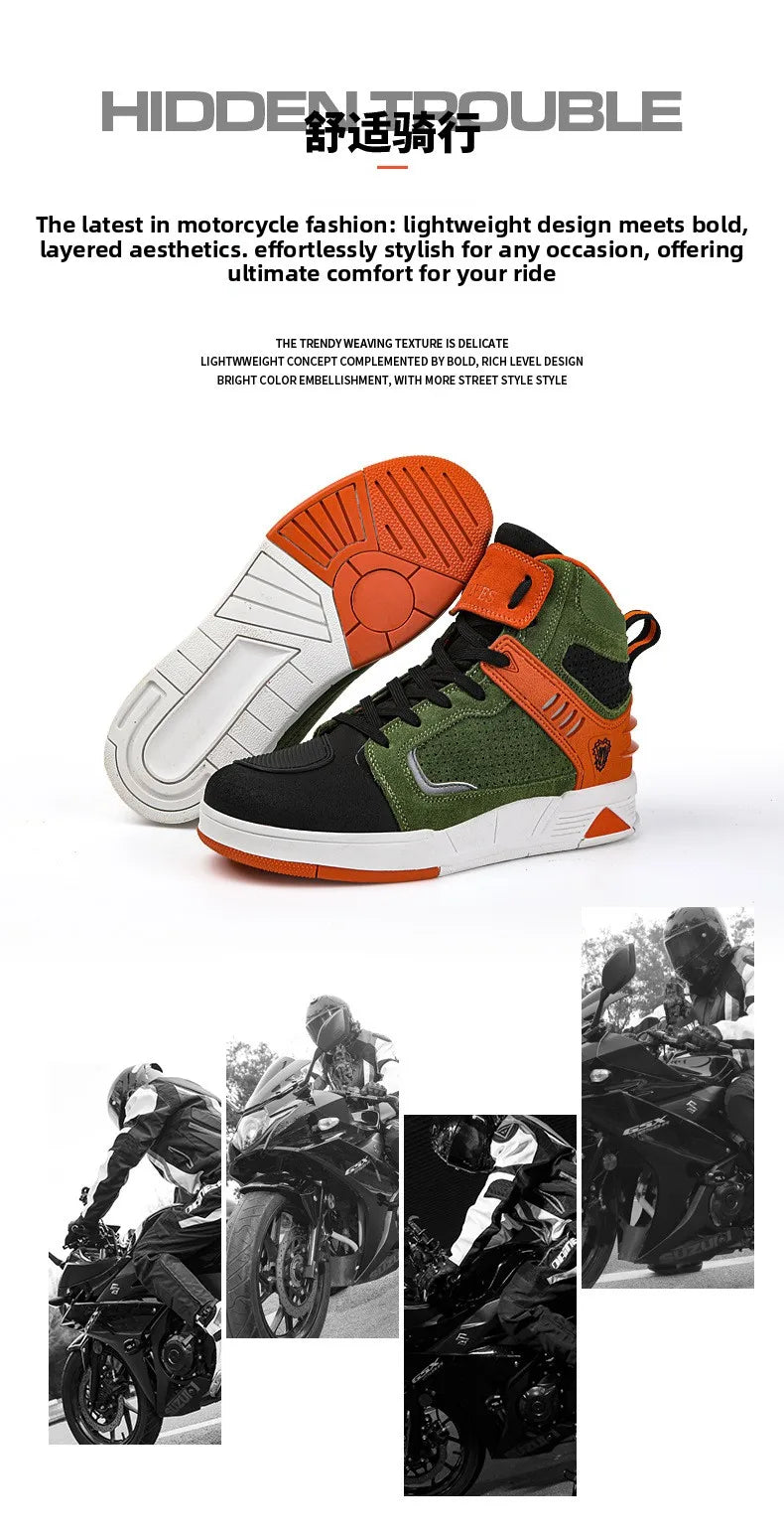 Motorcycle Boots 2026 New Men Women Motorbike Riding Shoes Breathable Biker Boots Motorboats Motorcycle Shoes Bota