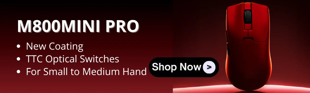 Rato Gaming Sem Fios Delux M900PRO Versão Ultraleve Ergonómico 1K/8K Polling Rate 50g PAW3395 para Destro com Mão Grande PC Gamer