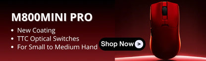 Rato Gaming Sem Fios Delux M900PRO Versão Ultraleve Ergonómico 1K/8K Polling Rate 50g PAW3395 para Destro com Mão Grande PC Gamer