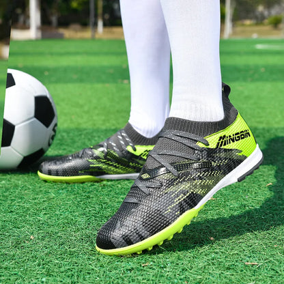 Tacchetti da calcio turf professionali da uomo, scarpe da calcio con mesh traspirante per ragazzi, sneakers antiscivolo da uomo Society Chuteira