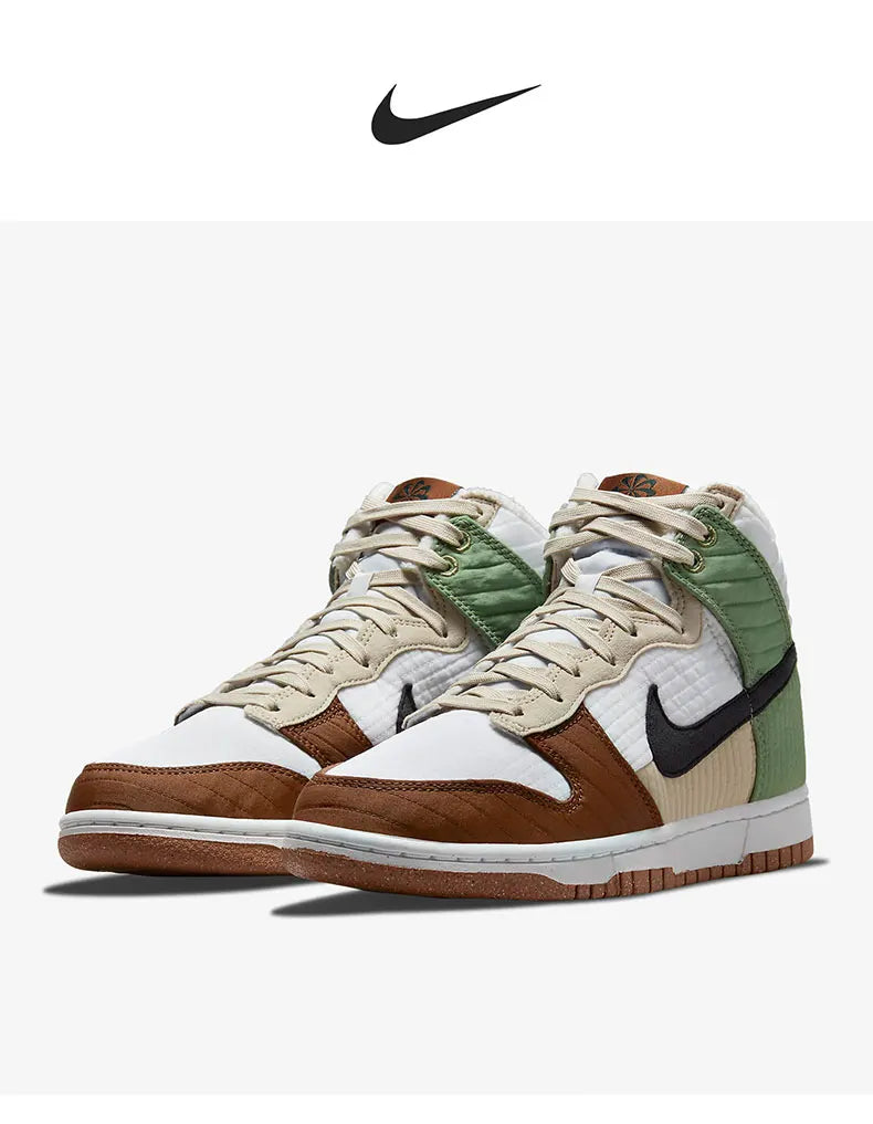 Nike genuínos DUNK HIGH LX NEXT Ténis unissexo com forro em velo DN9909-100