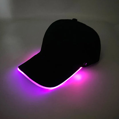 Fashion Glowing Baseball Cap LED Light Up Hiphop Hat Bar Club Props Fluorescent Hat Men Women DJ Dance Supplies Costume