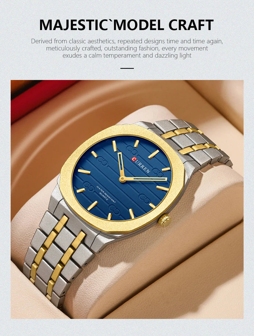 CURREN Top Luxury Brand Quartz Watch Men Stainless steel Strap Military Watches 30ATM Waterproof Wristwatch Relogio Masculino