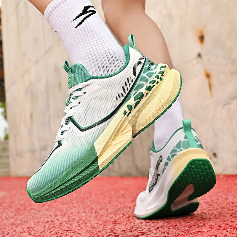 Men's Sports Shoes New Marathon Casual Sports Lightweight Running Shoes Youth Comfortable Mesh Cushioning Outdoor Fitness Shoes