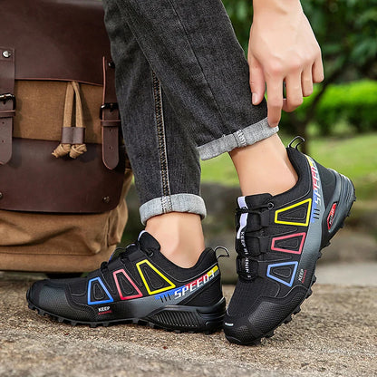 Mens Hiking Shoes Outdoor Off-road Anti Slip Leisure Mountain Camping Sneakers Unisex Comfortable Cushioning Travel Hiking Shoes