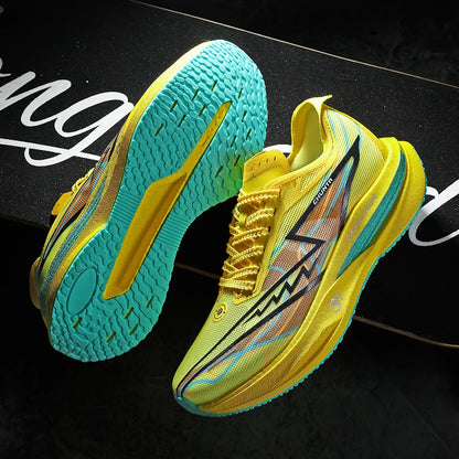 Men Running Shoes Carbon Board Specialty Marathon Sports Breathable Lightweight Women's Comfortable Nonskid Chunta Sneakers