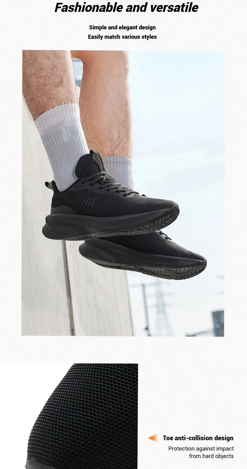 361 Degrees Fengye 5.0 Running Shoes Lightweight Wear Resistant Shock Absorb Breathable Soft Soled Male Sneakers 672542210F