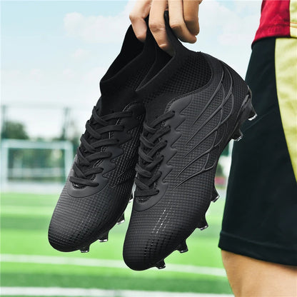 2026 Superfly FG Football Boots Outdoor Soccer Cleat Black Shoes Soft Sport Professional Shoes Breathable Comfortable Boots Plus