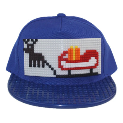 Crtani patchwork bejzbol kape, uradi-sam blokovi, snapback kape, hip hop kape za muškarce i žene, odvojivi pikseli, kape za tatu, dječje kape, kape za odrasle