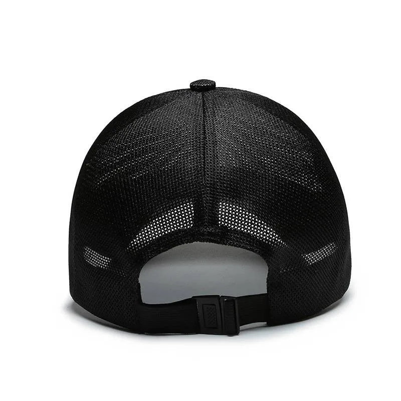 KAIRUI Breathable Full Mesh Hat Men's Trendy Baseball Hat Hip Hop Hat Women's Outdoor Leisure Sports Sunshade Hat Decorative Hat
