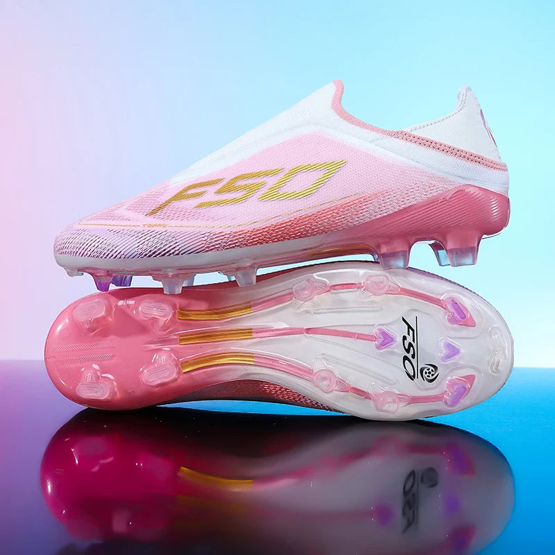 Nuove scarpe da calcio da uomo per futsal e outdoor, sneakers da partita su erba antiscivolo, scarpe da calcio di alta qualità con tacchetti, modello alto leggero best-seller