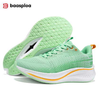 Baasploa Women Running Sneakers Brand Mesh Breathable Comfort Walking Shoes Outdoor Anti-slip Female Casual Jogging Sports Shoes