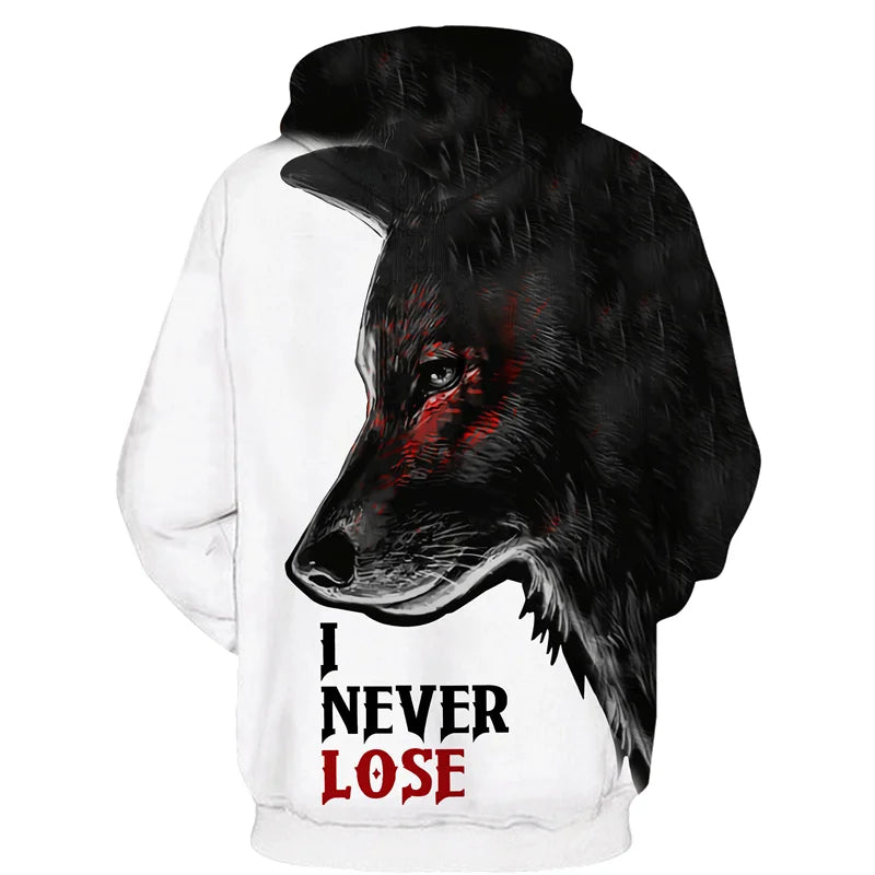 Cool 3D Wolf Printed Zipper Hoodies Fashion Men/Women Streetwear Hooded Jacket Coat Unisex Casual Hip Hop Pullover Sweatshirts