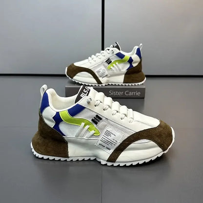 Men Luxury Sneakers Sports Shoes Moccasins Chunky Men Casual Sneakers Comfortable Breathable Trend Designed Personality Shoes