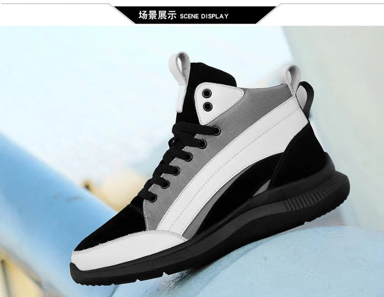 High-top Heightening Shoes Elevator Shoe Height Increase Footwear Men Height Increase Insole 6CM 8CM 10CM Sneakers Shoes