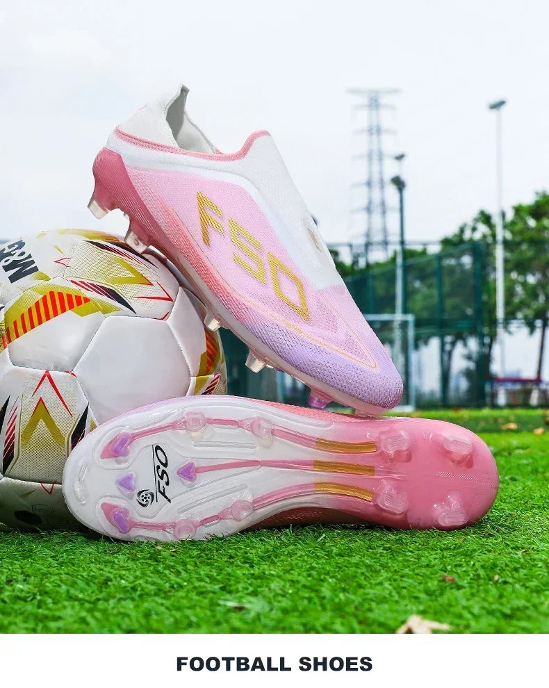 New Men Football Boots Non-Slip Boys Soccer Shoes Grass Cleats High-quality Match Sneakers Hot-selling Outdoor High-top Light