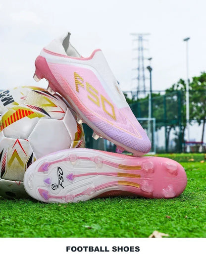 New Men Football Boots Non-Slip Boys Soccer Shoes Grass Cleats High-quality Match Sneakers Hot-selling Outdoor High-top Light
