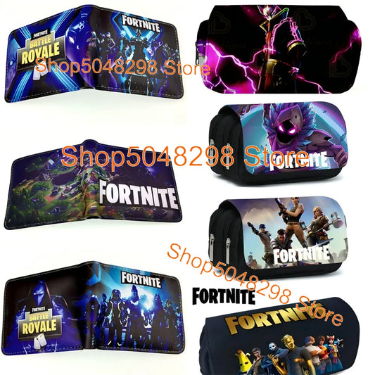 Estojo Grande em Lona Kawaii para Lápis e Canetas, para Rapazes e Raparigas, Estampa Fortnite, Material Escolar, Papelaria, Presente de Aniversário para Adolescentes