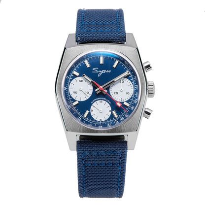 Sugess S419 Series 37mm Original Swanneck Movement Chronograph Master Mens Watch Mechanical Wristwatch Dome Sapphire Crystal New