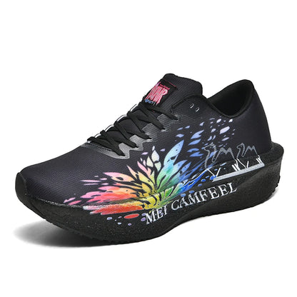 Ténis de Corrida 2026 New Eagle Pattern com Placa de Carbono para Maratona, Ultraleves, Respiráveis e com Amortecimento para Treino Desportivo