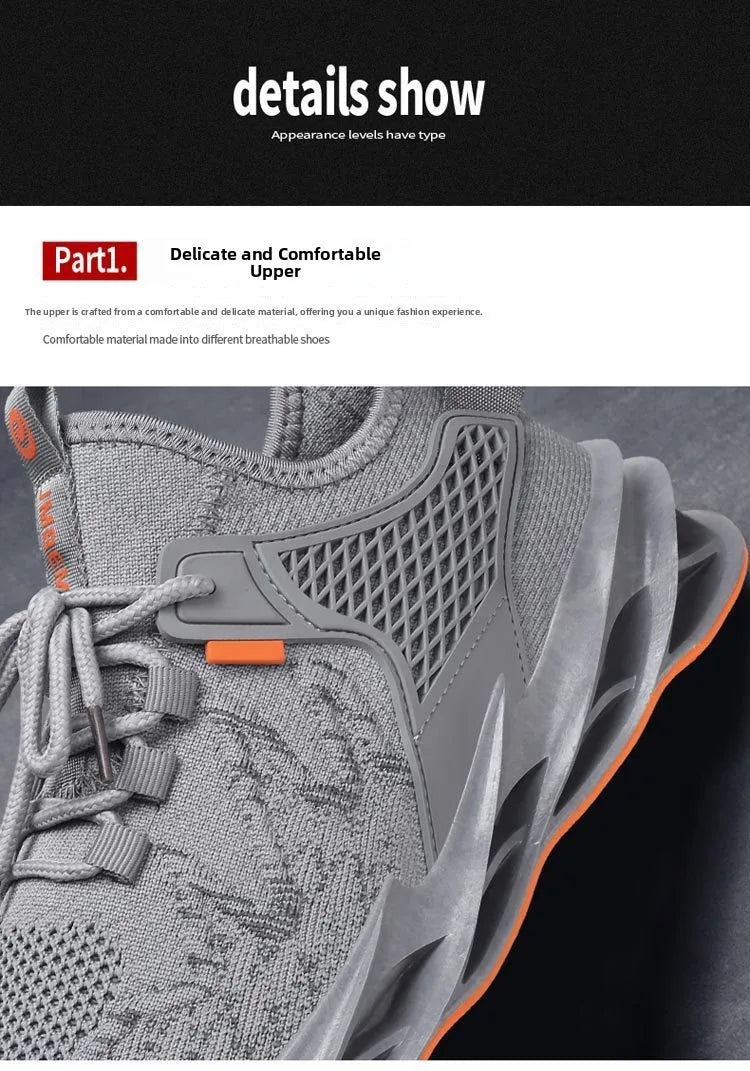 Men's Comfortable Running Shoes Breathable Sporty Casual Versatile Heightening Dad Shoes Autumn New Arrival Low Cut Sneakers