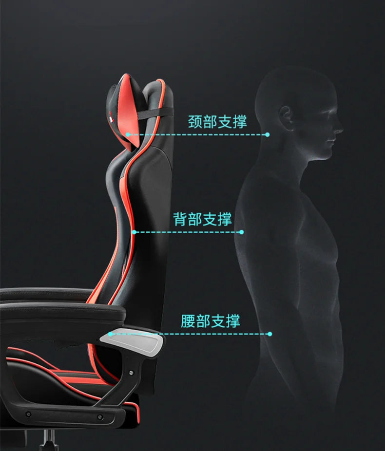 Computer Home Office Chair Gaming Esports Chair Can Recline Comfortable Ergonomic Gamer Chair Multifunctional Furniture