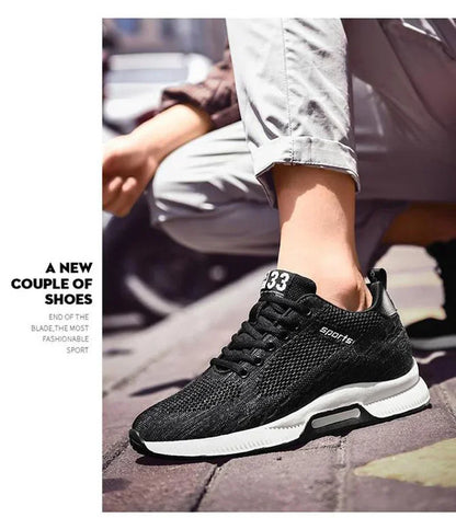 Men Increase Insole 6CM Sports Casual Height Shoes 48 Men Sneakers Elevator Shoes Hidden Heels Breathable Heightening Shoes