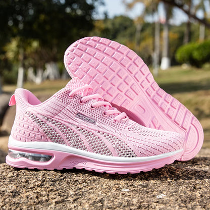 New Summer Rebound Womens Sports Shoes Lightweight Shock-absorbing Running Shoes Marathons Foot Protection Balance Walking Shoes