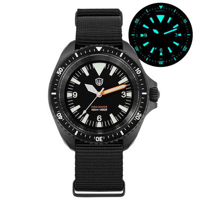 Relógio de Luxo Watchdives WD1980 V3 para Homem, Movimento de Quartzo VH31 com Segundos Fluentes, Vidro de Safira com Revestimento AR, Impermeável 10Bar