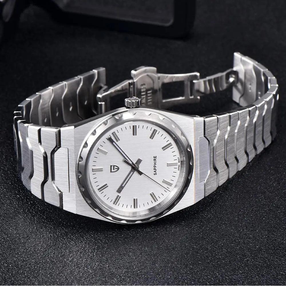 PAGANI DESIGN Men's Quartz Watches Ultra-Thin 7mm Series 222 Sapphire Stainless Steel Waterproof Watches for Man reloj hombre