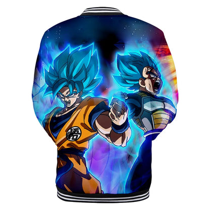 Dragon Ball Streetwear Baseball Uniform for Man Women Son Goku Adults Costumes Jackets Spring Fall Coat Cardigan Sweatshirt Gift