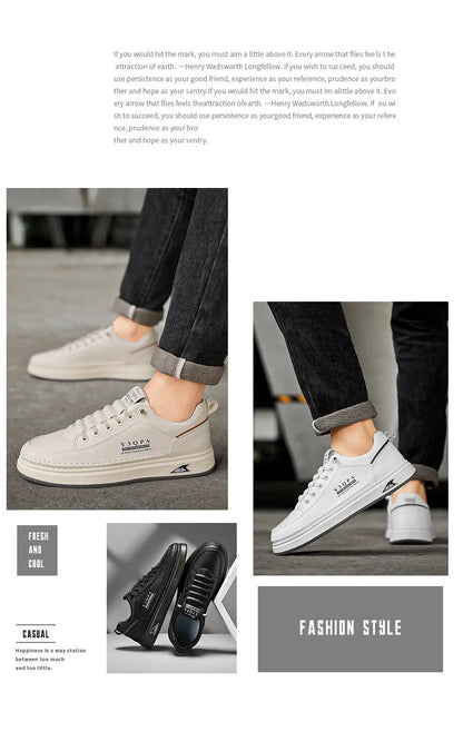 Modieuze casual zomerrijschoenen voor heren, sportieve instaploafers, veelzijdig, comfortabel, ademend, slijtvast leer -..