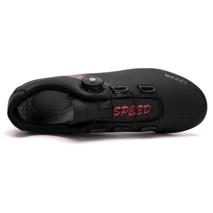 Professional Cycling Shoes Rubber Outsole Knob Buckle Shoes MTB Women Lockless Indoor Cycling Men Cross-Country Cycling Shoes