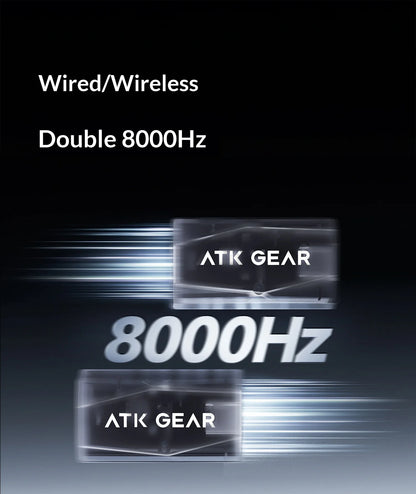 Rato Gaming Sem Fios ATK Dragonfly Y9 PAW3950 Ultra Nordic54L15 8Khz de Alto Desempenho para Computador, Escritório e Acessórios de Rato