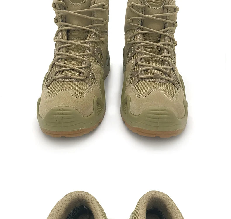 Lynjacye – zielone buty bojowe o średniej wysokości dla mężczyzn i kobiet, rozmiary 39–46, buty outdoorowe, treningowe, turystyczne, pustynne, do wspinaczki, Bota Masculina