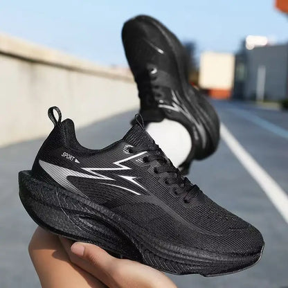 Marathon Men Sports Running Shoes Carbon Board Air Cushion Breathable Lightweight Women's Comfortable Athletic Nonskid Sneakers