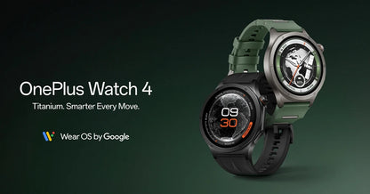 Global version OnePlus Watch 4 Smartwatch 1.5 inches Wear OS by Google Snapdragon W5 up to 16 days Google Wallet Chat with Google Gemini